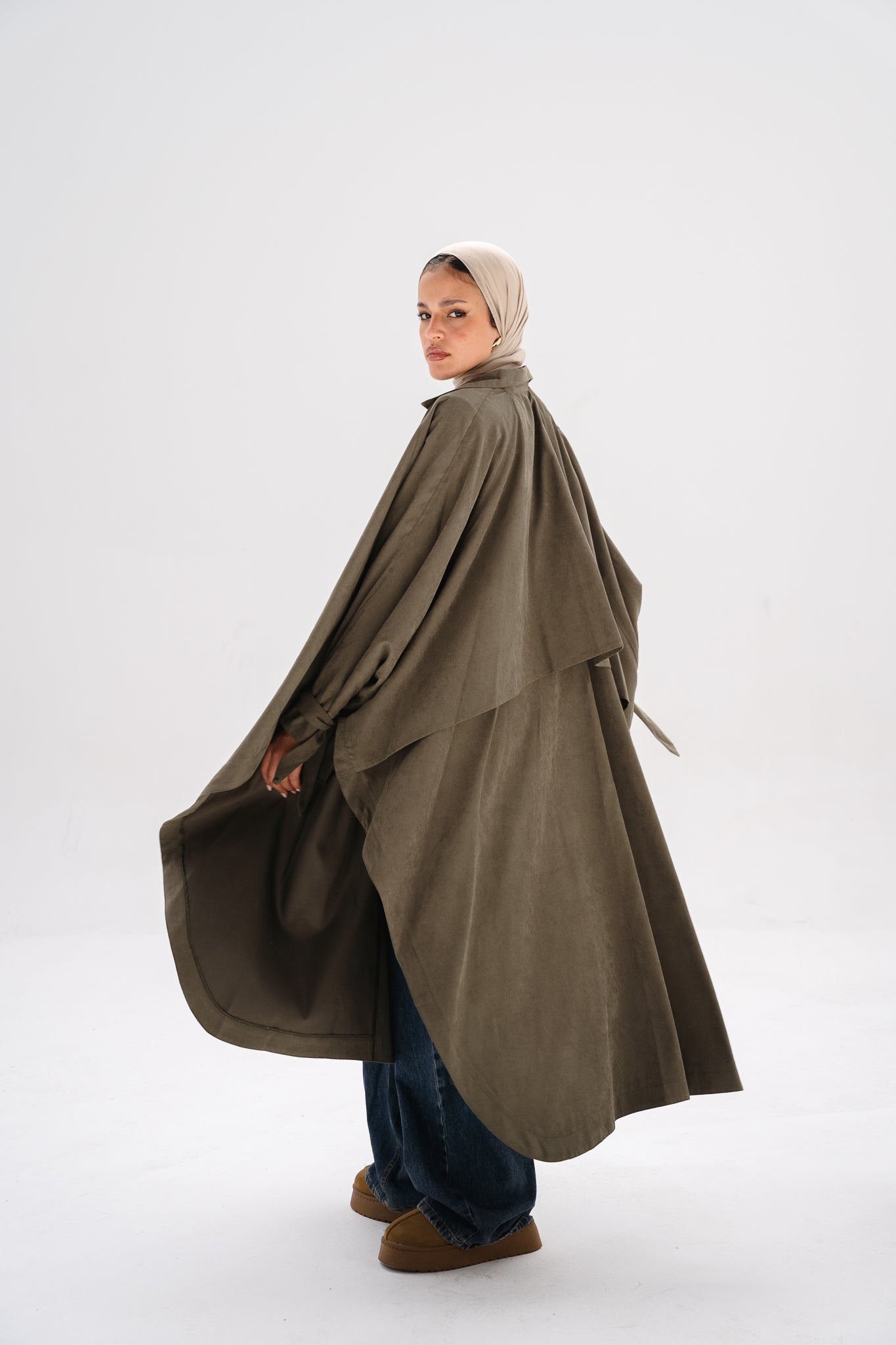 Sway coat in olive