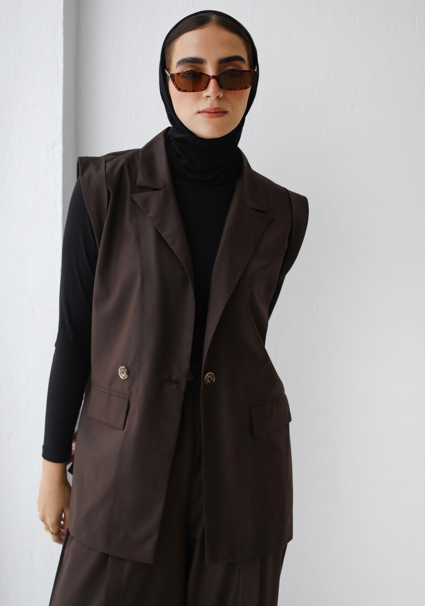 Vest Set - Brown