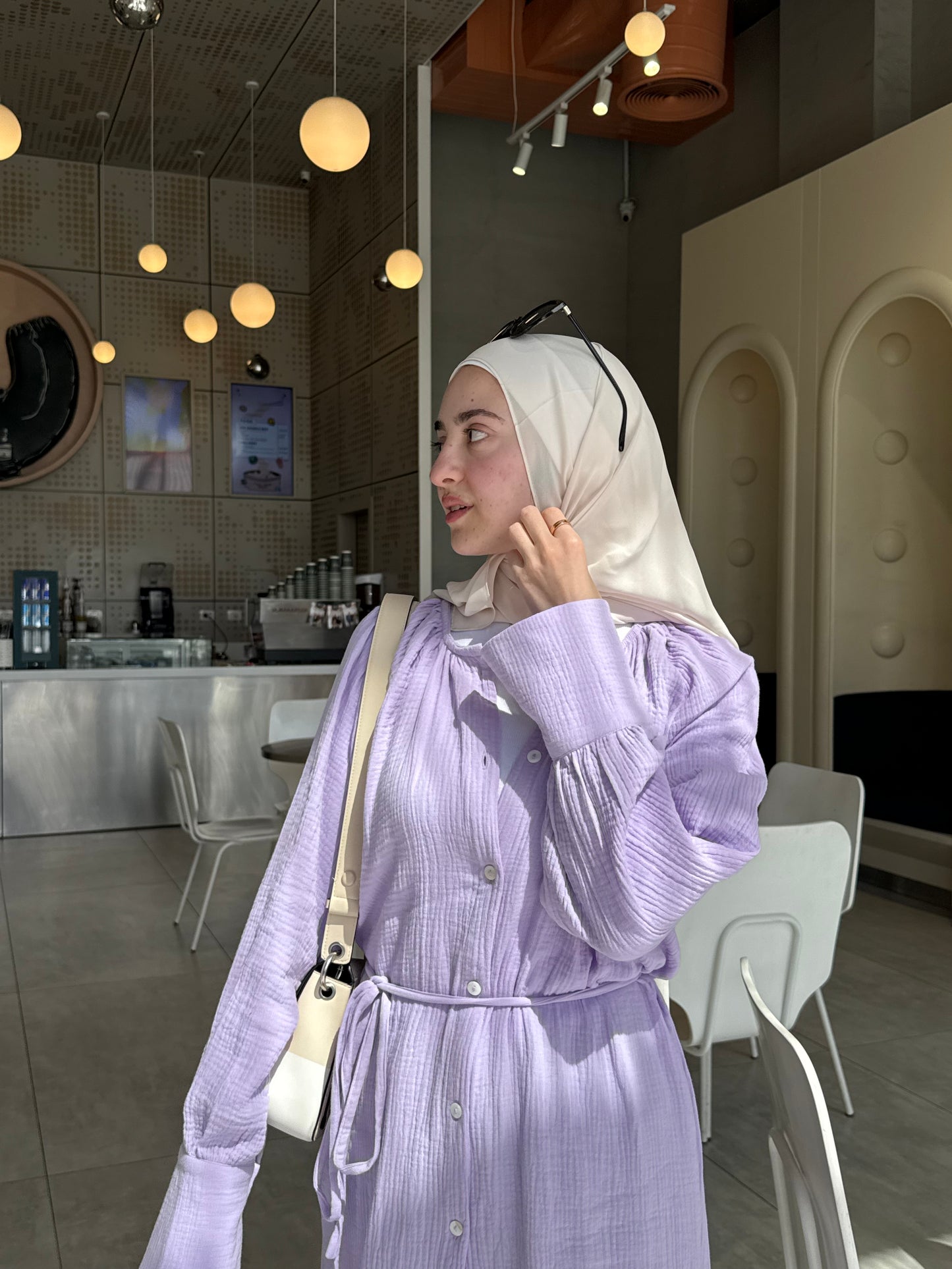 Muslin shirt ( lavender)