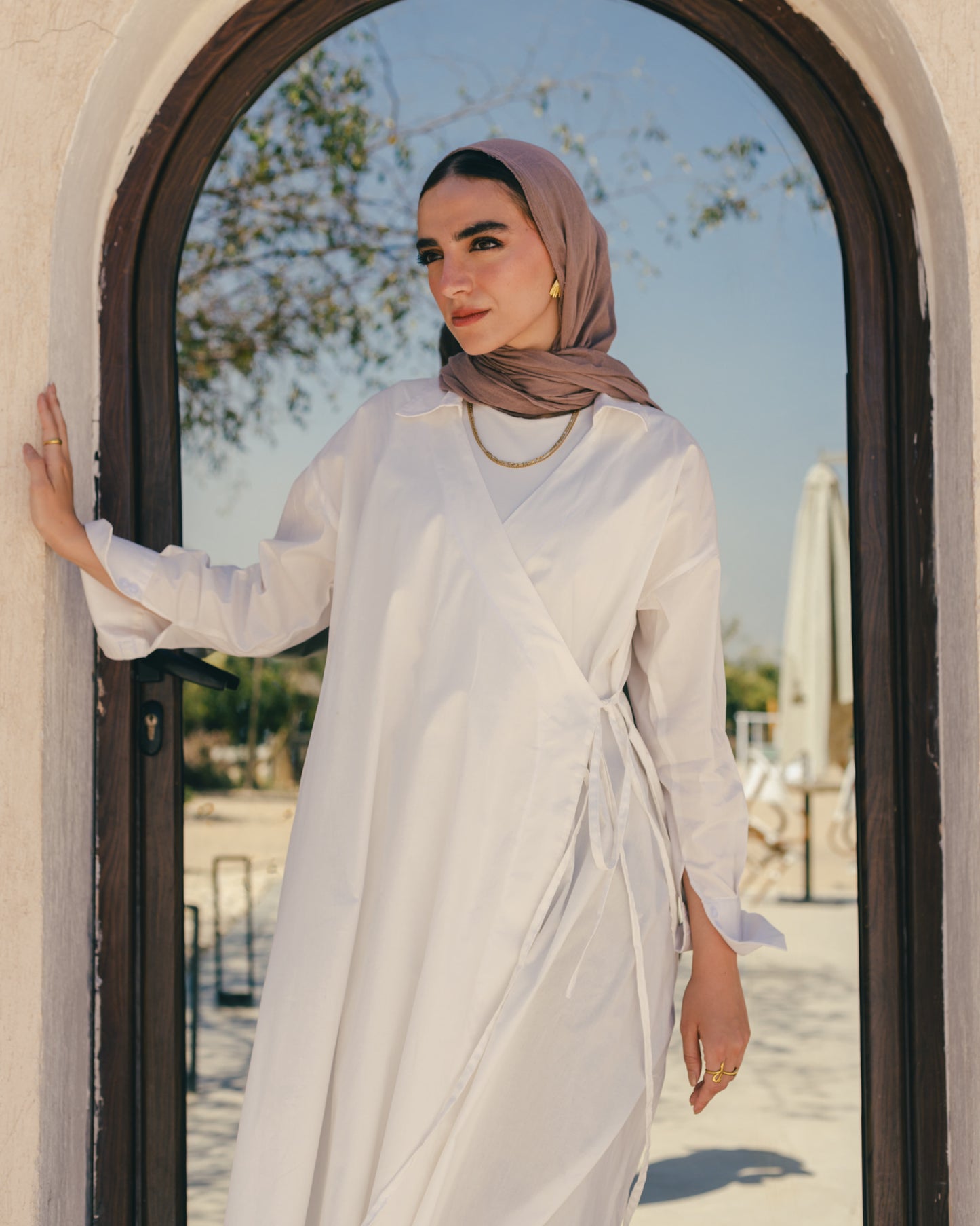 Cloud wrap shirt ( white)