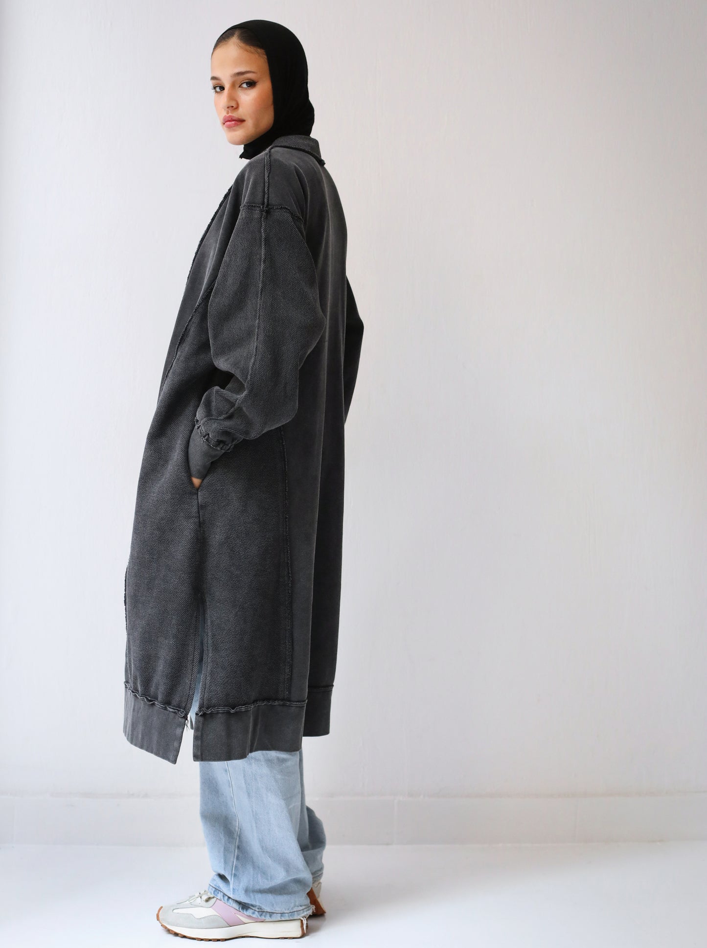Milton Cardigan - Black Wash