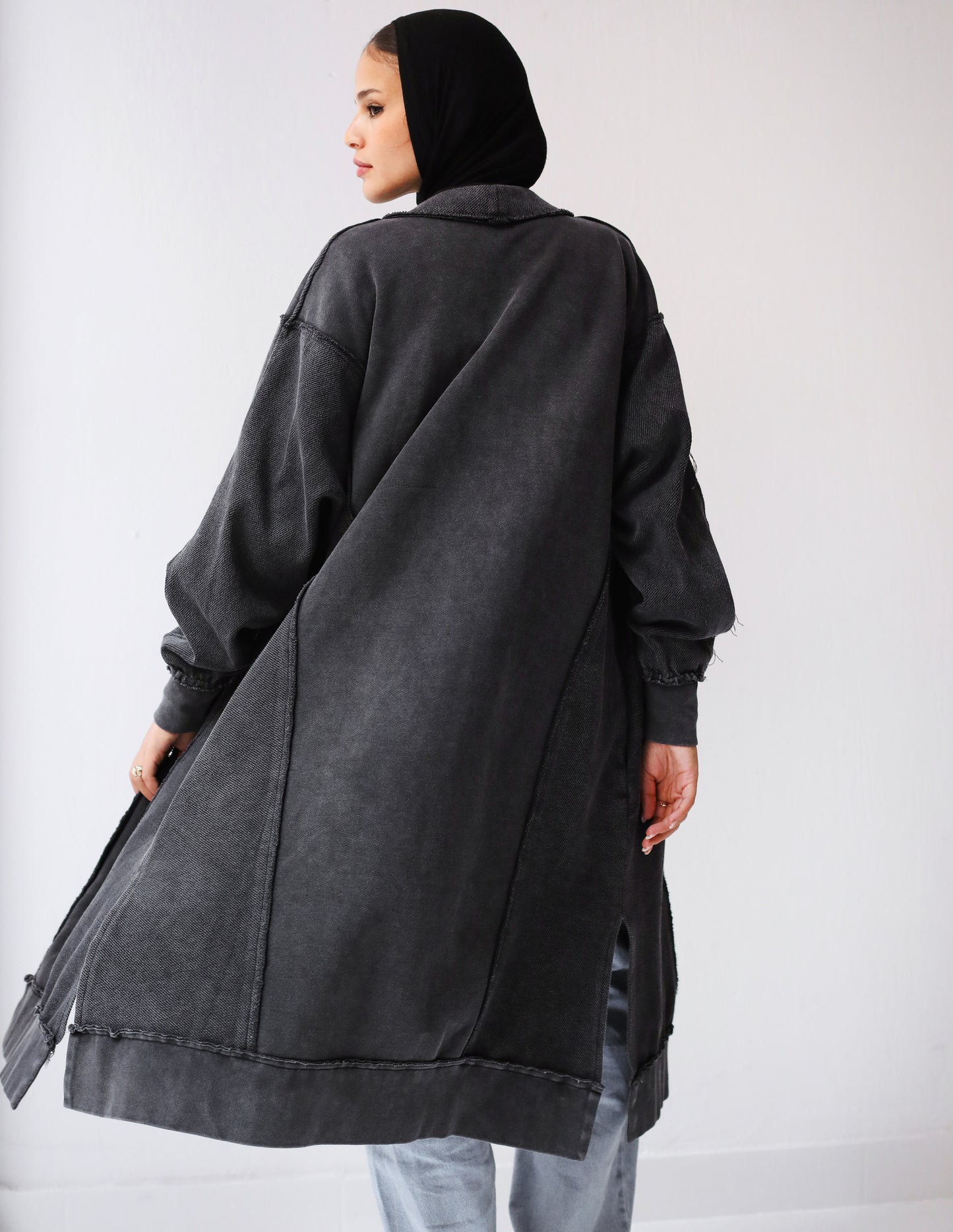 Milton Cardigan - Black Wash