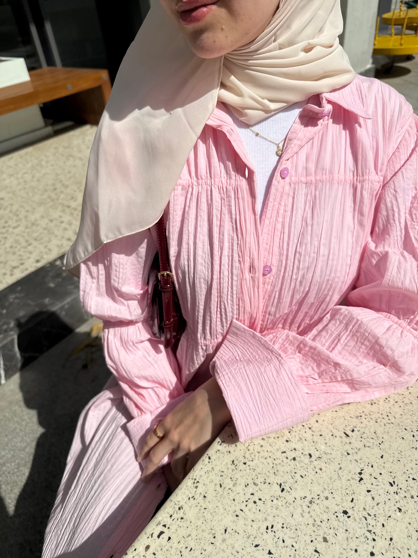 Crushed shirt ( pink )
