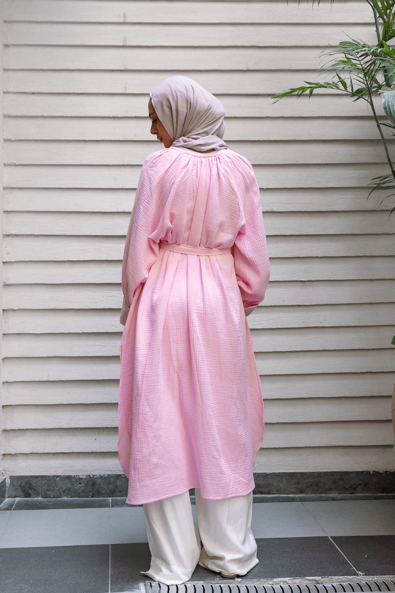 Muslin Breeze Shirt-Pink