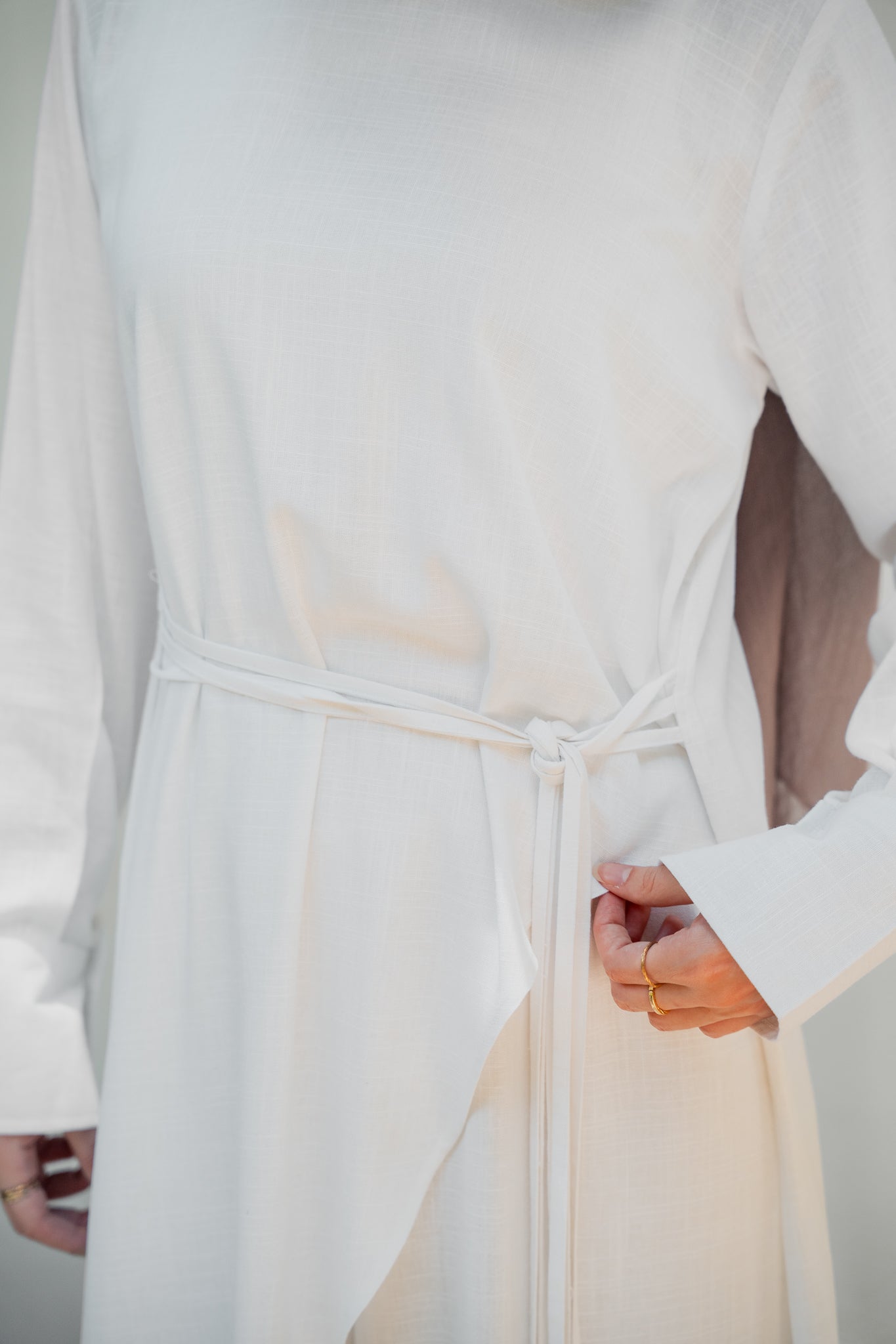 Ribban linen set ( white )