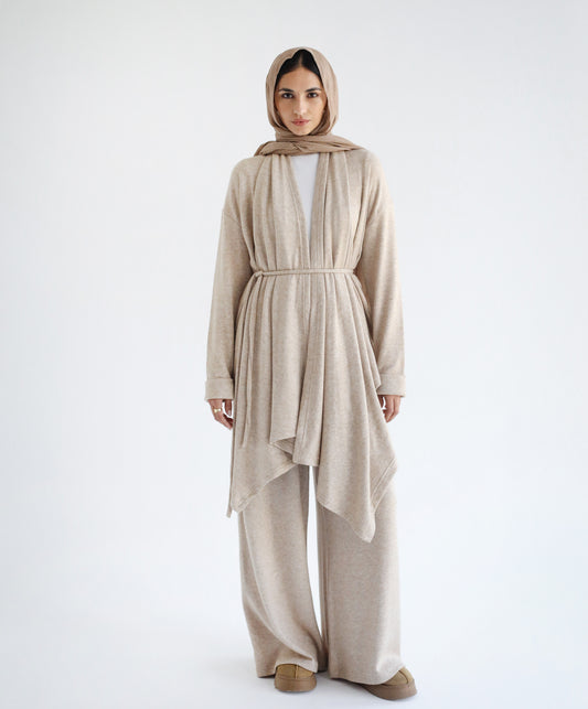 Knit Drape Set -Beige