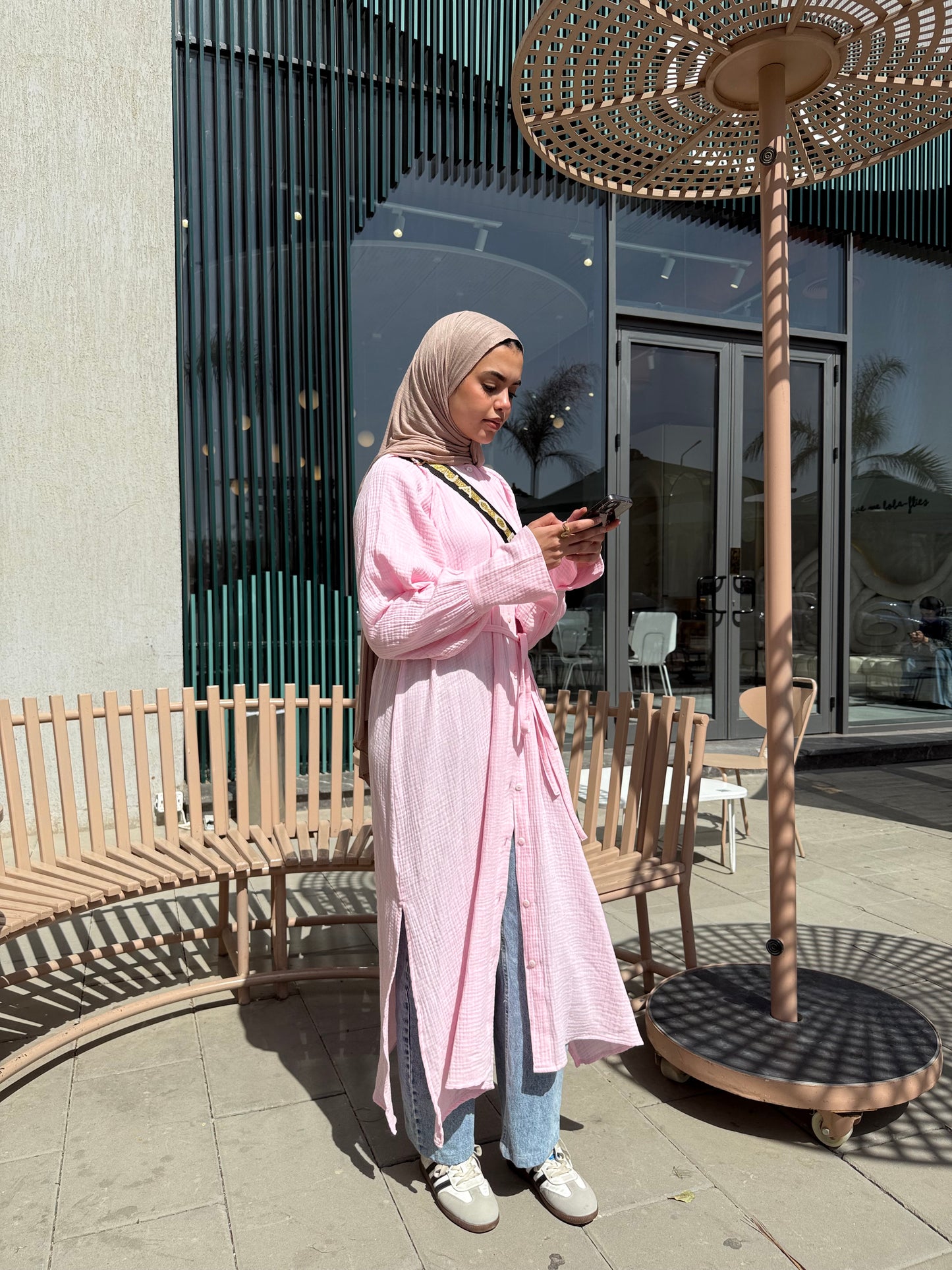 Muslin shirt ( pink)