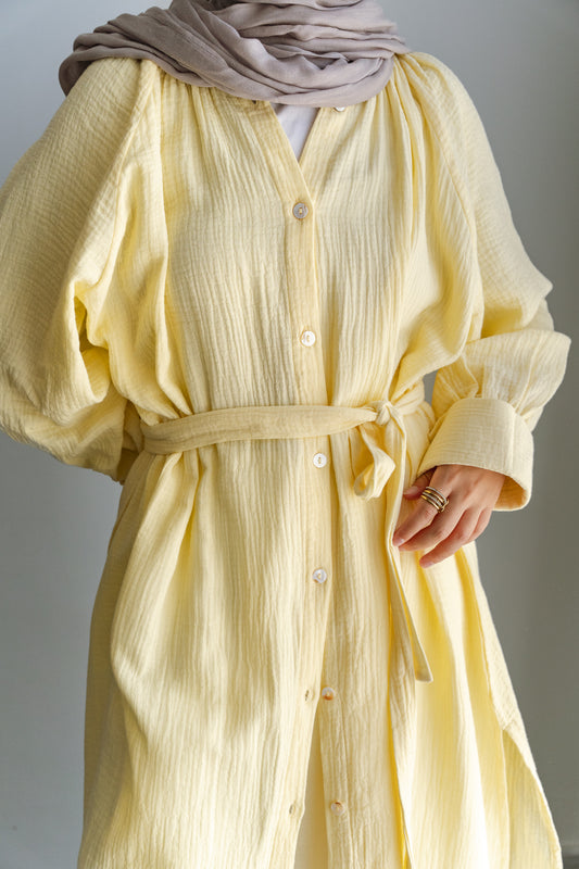 Muslin Breeze shirt-Yellow