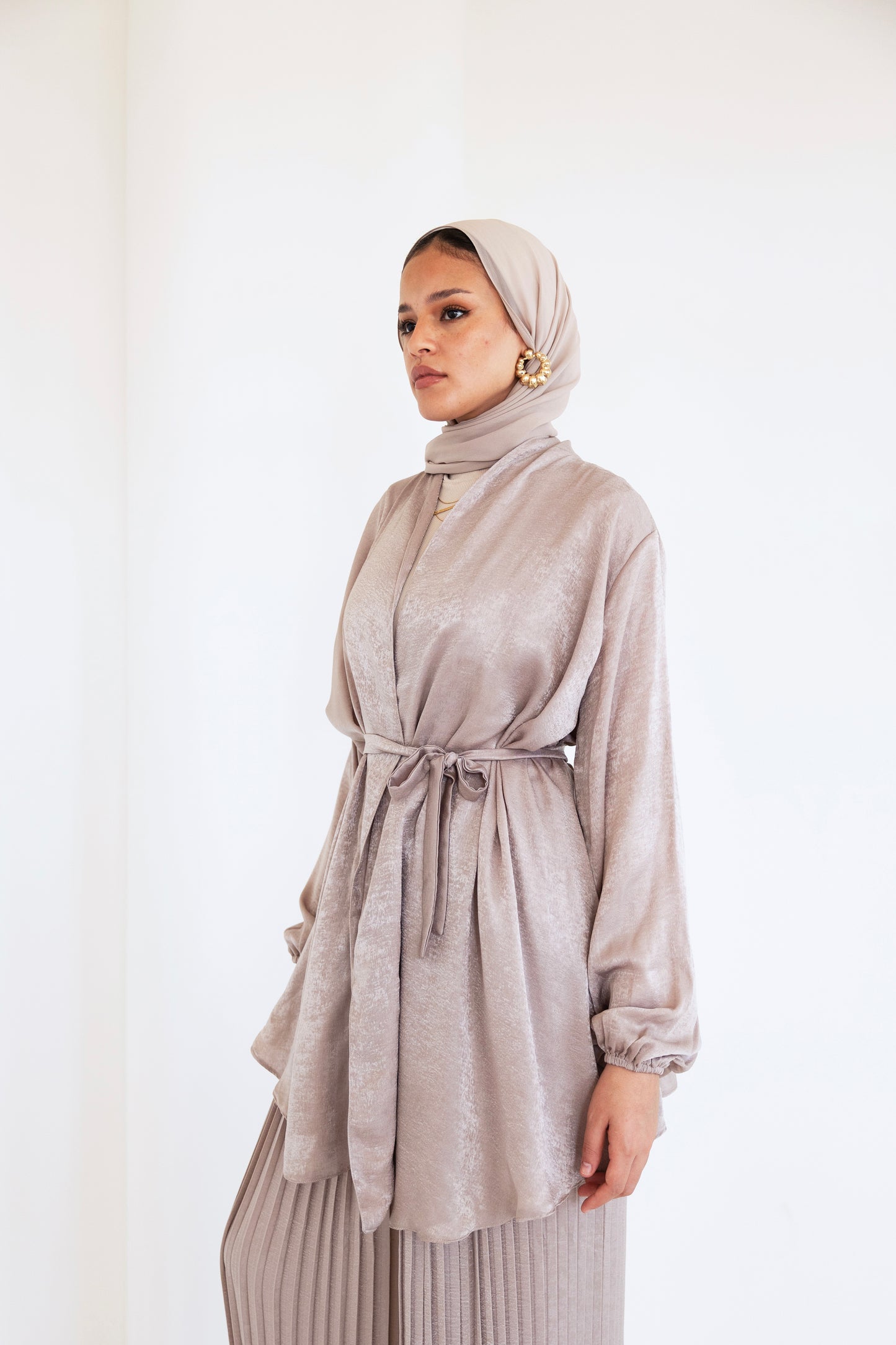Pleated shimmer set (cafe)