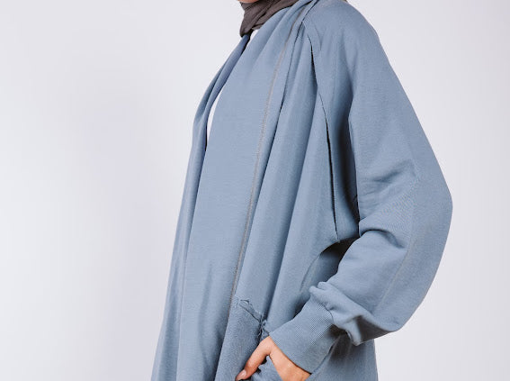 Drape cardigan -pale blue