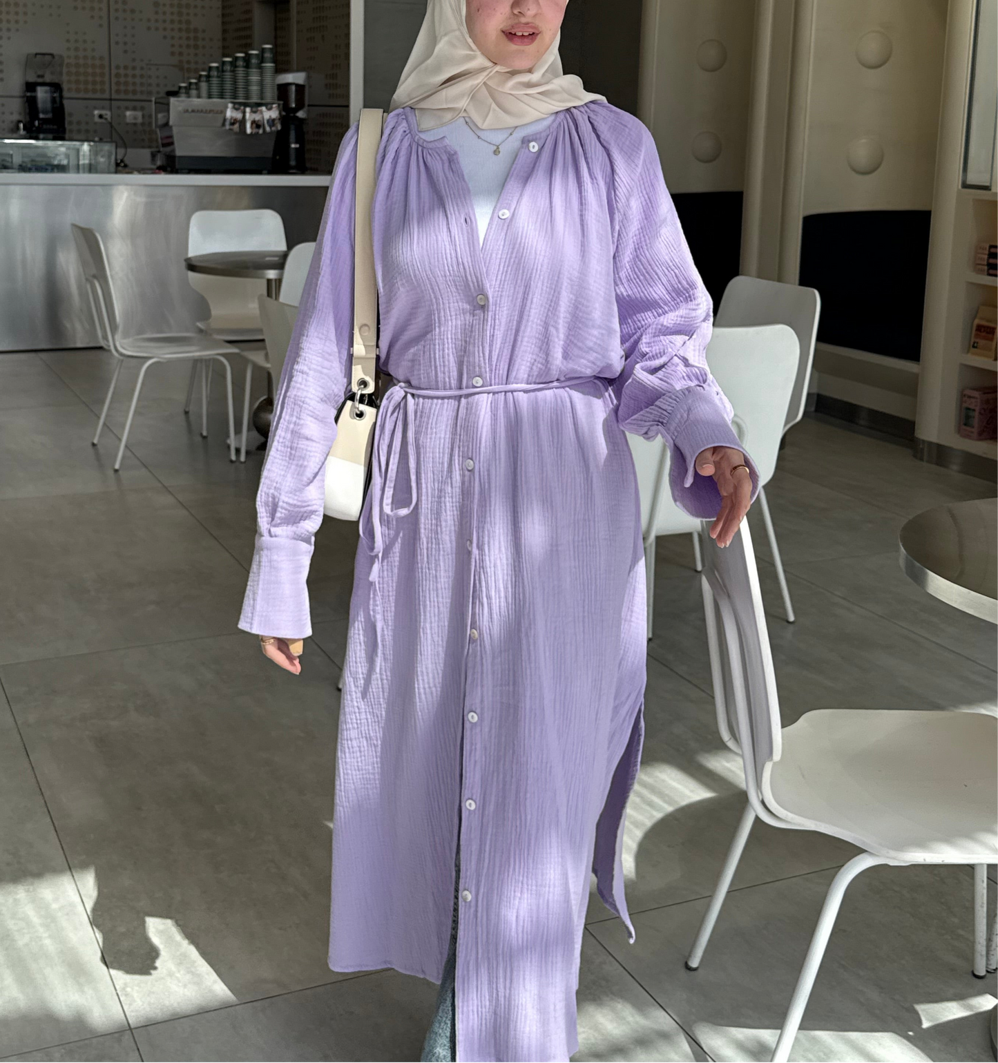 Muslin shirt ( lavender)