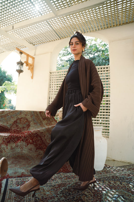 Shimmer Balloon Pants-Black