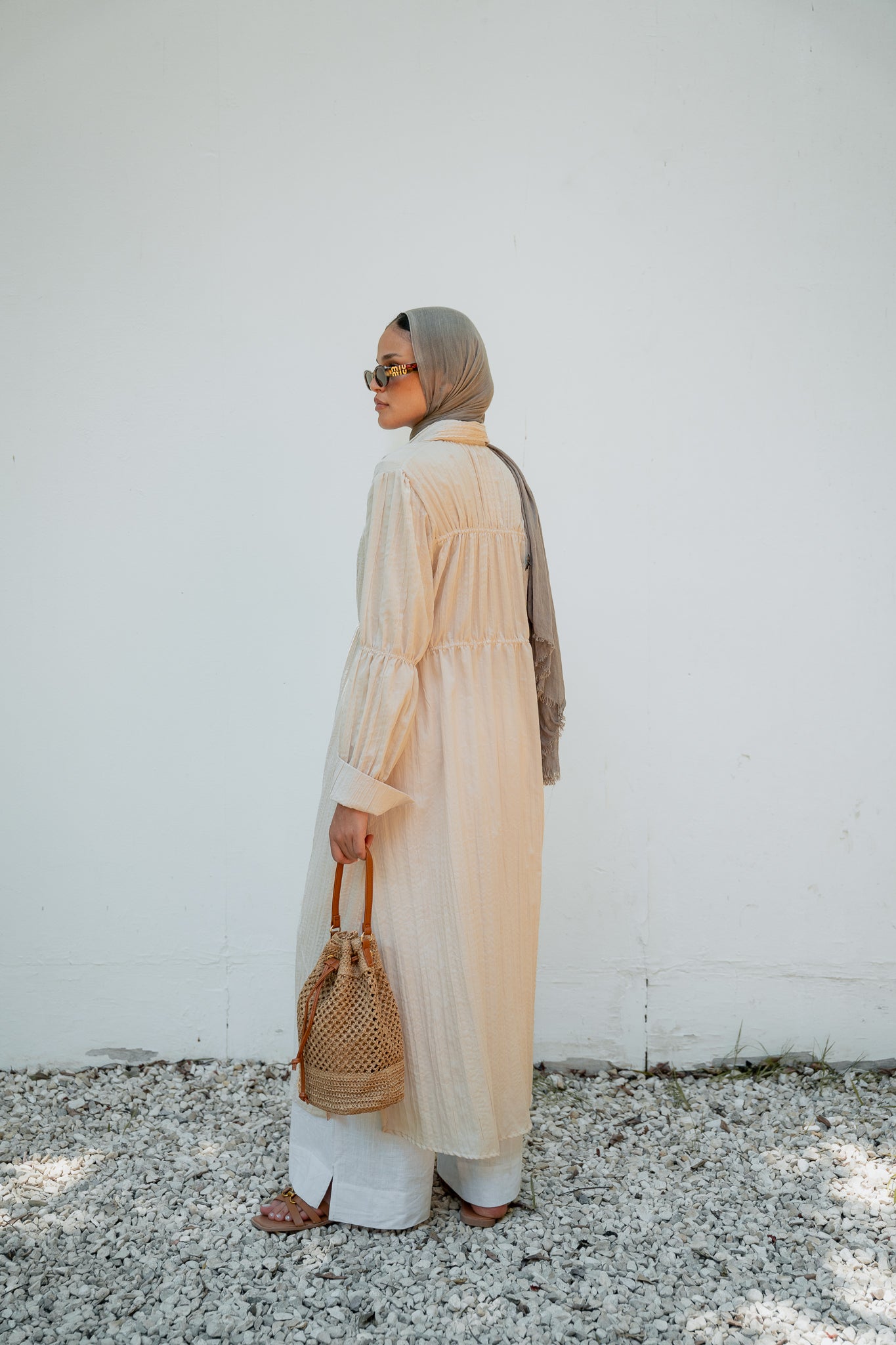 Crushed shirt ( beige)