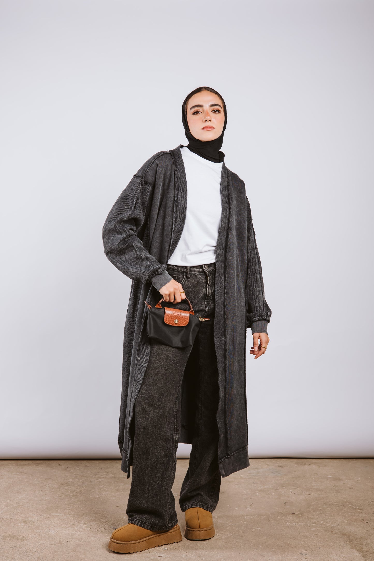 Milton Cardigan - Black Wash
