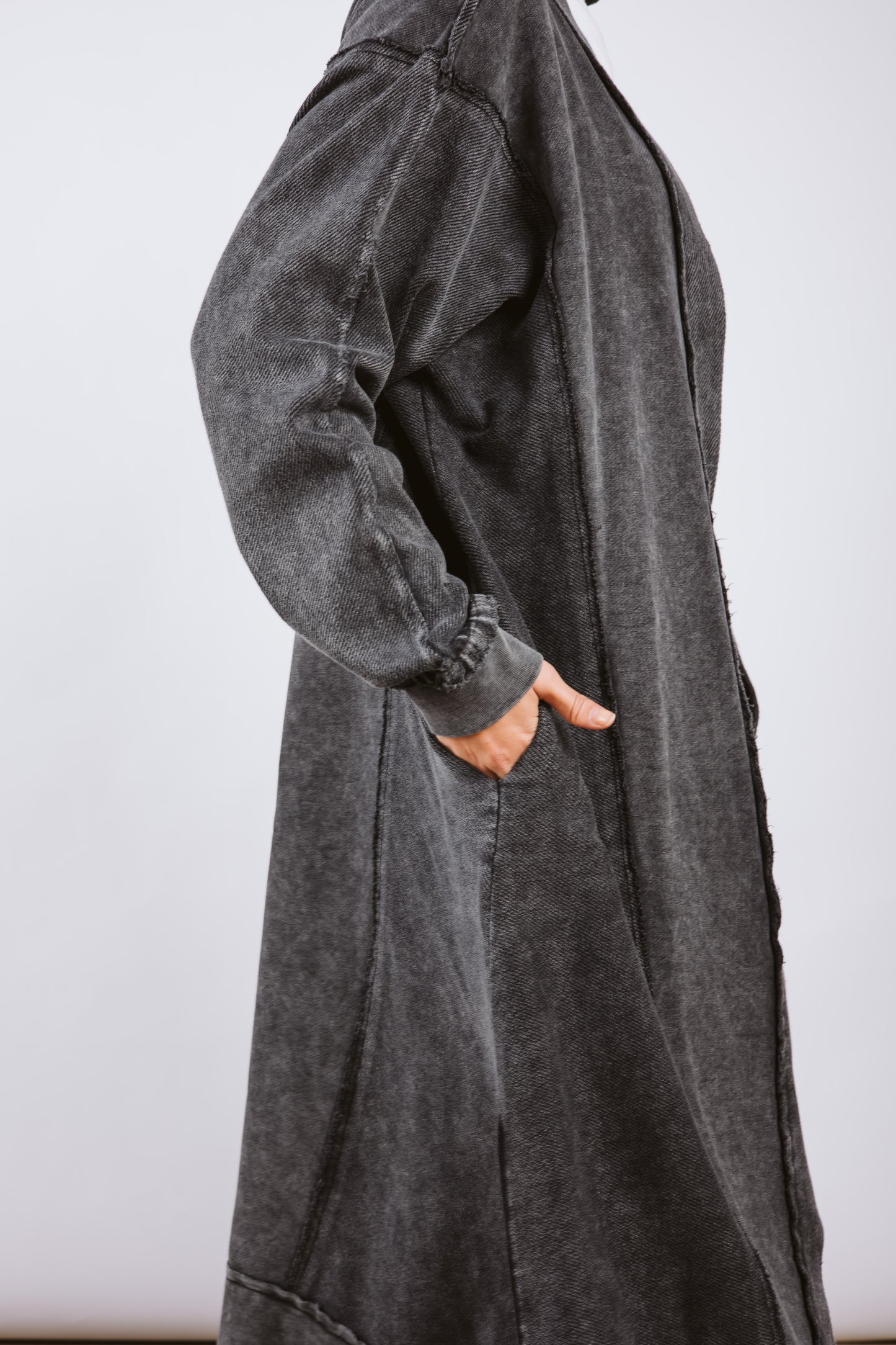 Milton Cardigan - Black Wash