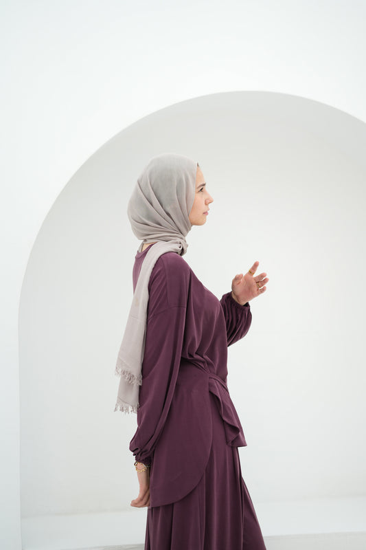 Drape Set-Maroon