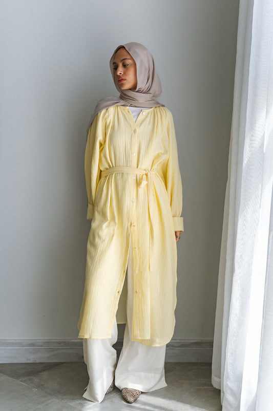 Muslin Breeze shirt-Yellow