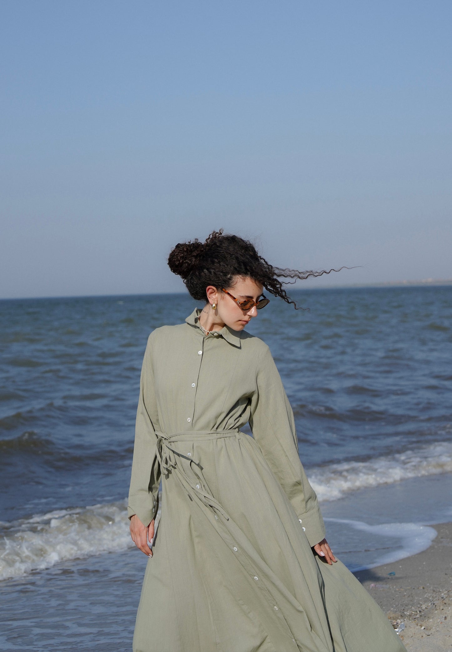 Lagoon Dress-Olive