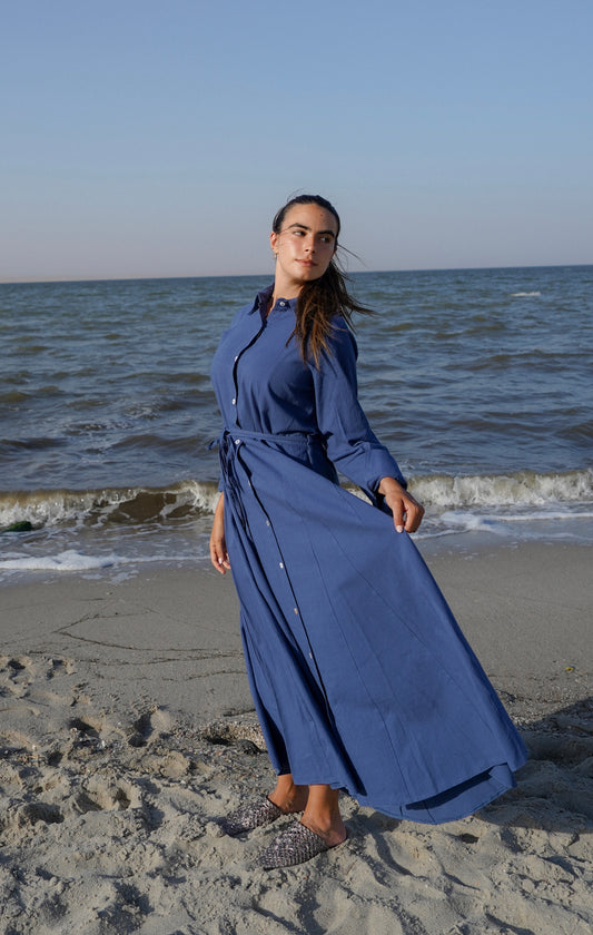Lagoon Dress-navy