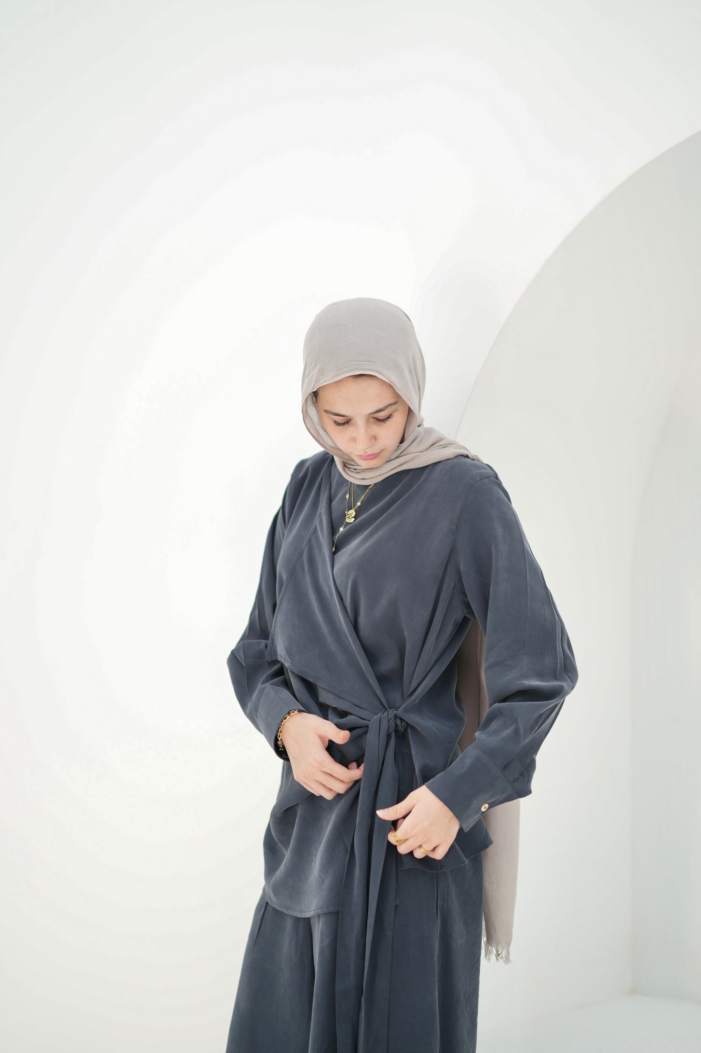 Flowing Set- Smoke Grey