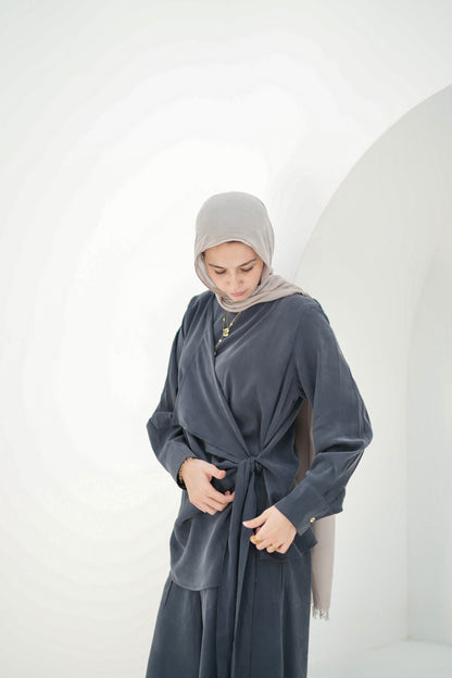 Flowing Set- Smoke Grey