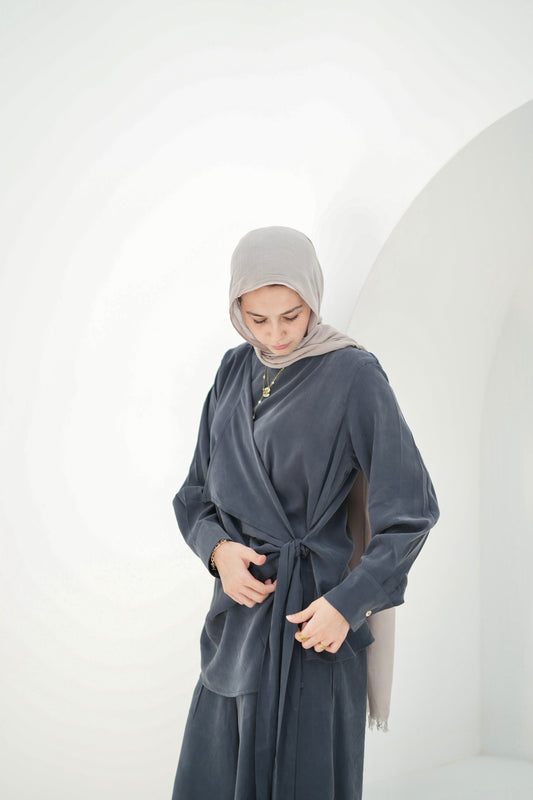 Flowing Set- Smoke Grey