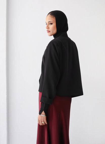 Asymmetrical Blazer - Black