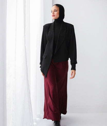 Asymmetrical Blazer - Black