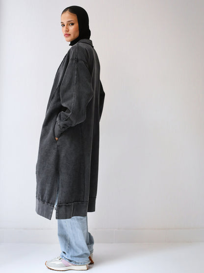 Milton Cardigan - Black Wash