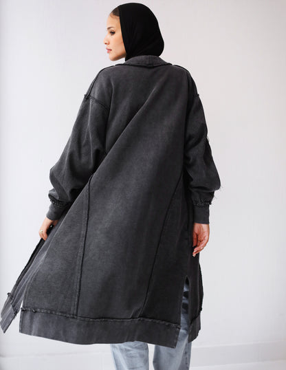 Milton Cardigan - Black Wash