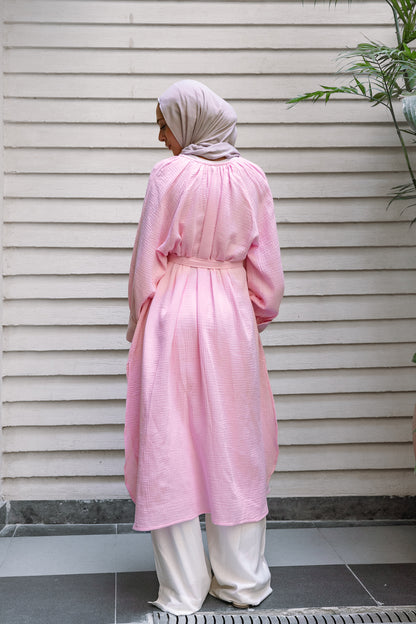 Muslin Breeze Shirt-Pink