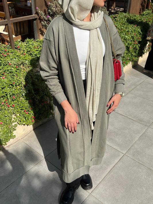 The oversized cardigan -olive