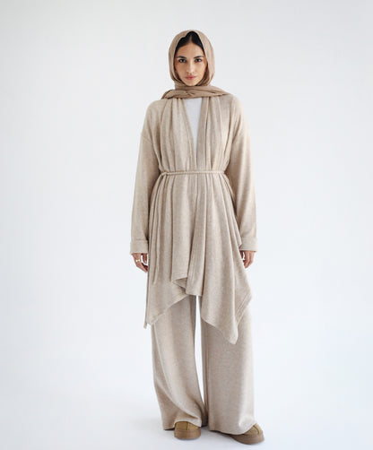 Knit Drape Set -Beige