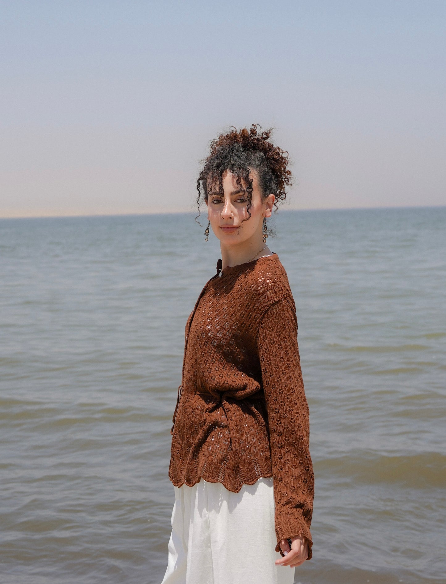 Breeze Cardigan-Brown