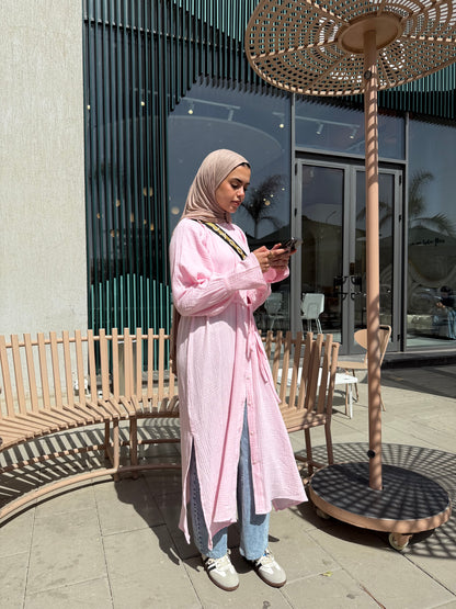 Muslin shirt ( pink)