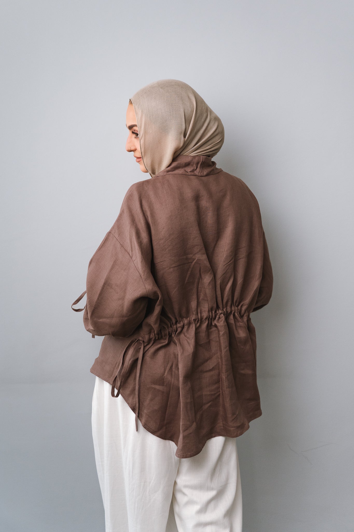 Pearl Cardigan-coffe