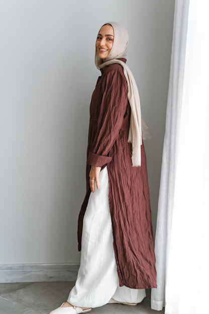 Crushed shirt-Maroon