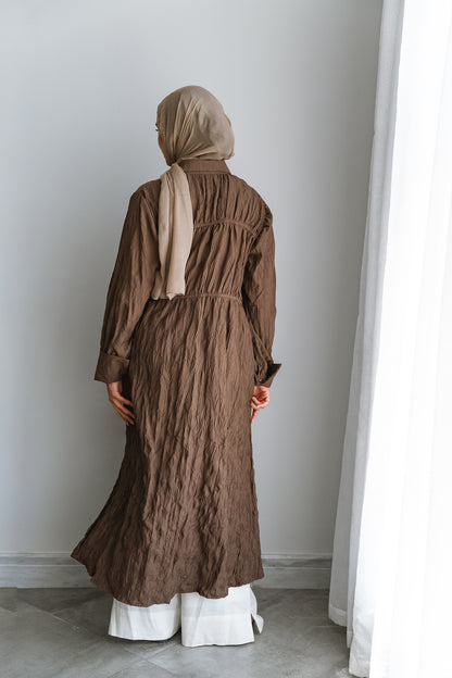 Crushed shirt -Brown