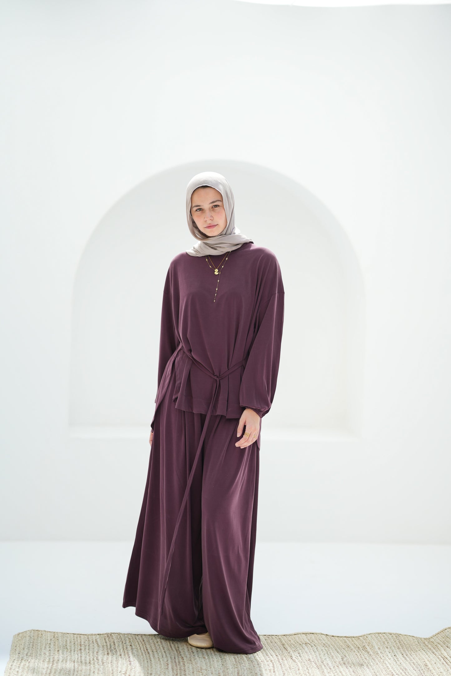 Drape Set-Maroon