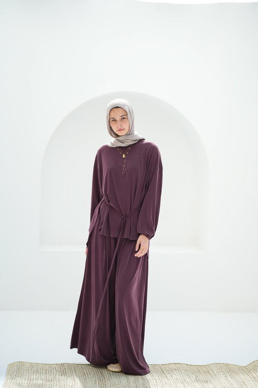 Drape Set-Maroon