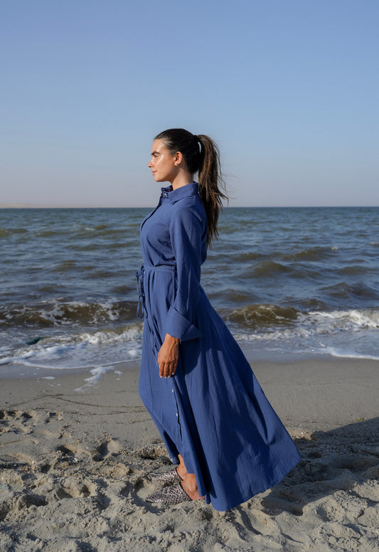 Lagoon Dress-navy