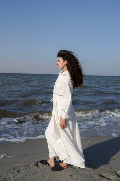Lagoon Dress-white