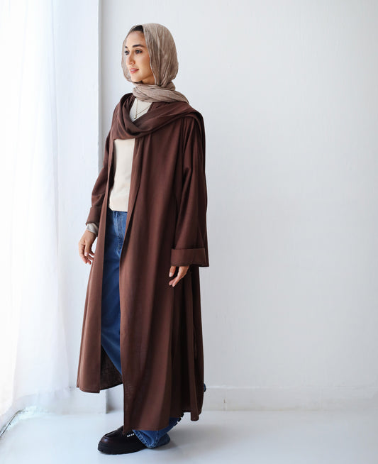 Linen Kont cardigan (brown)