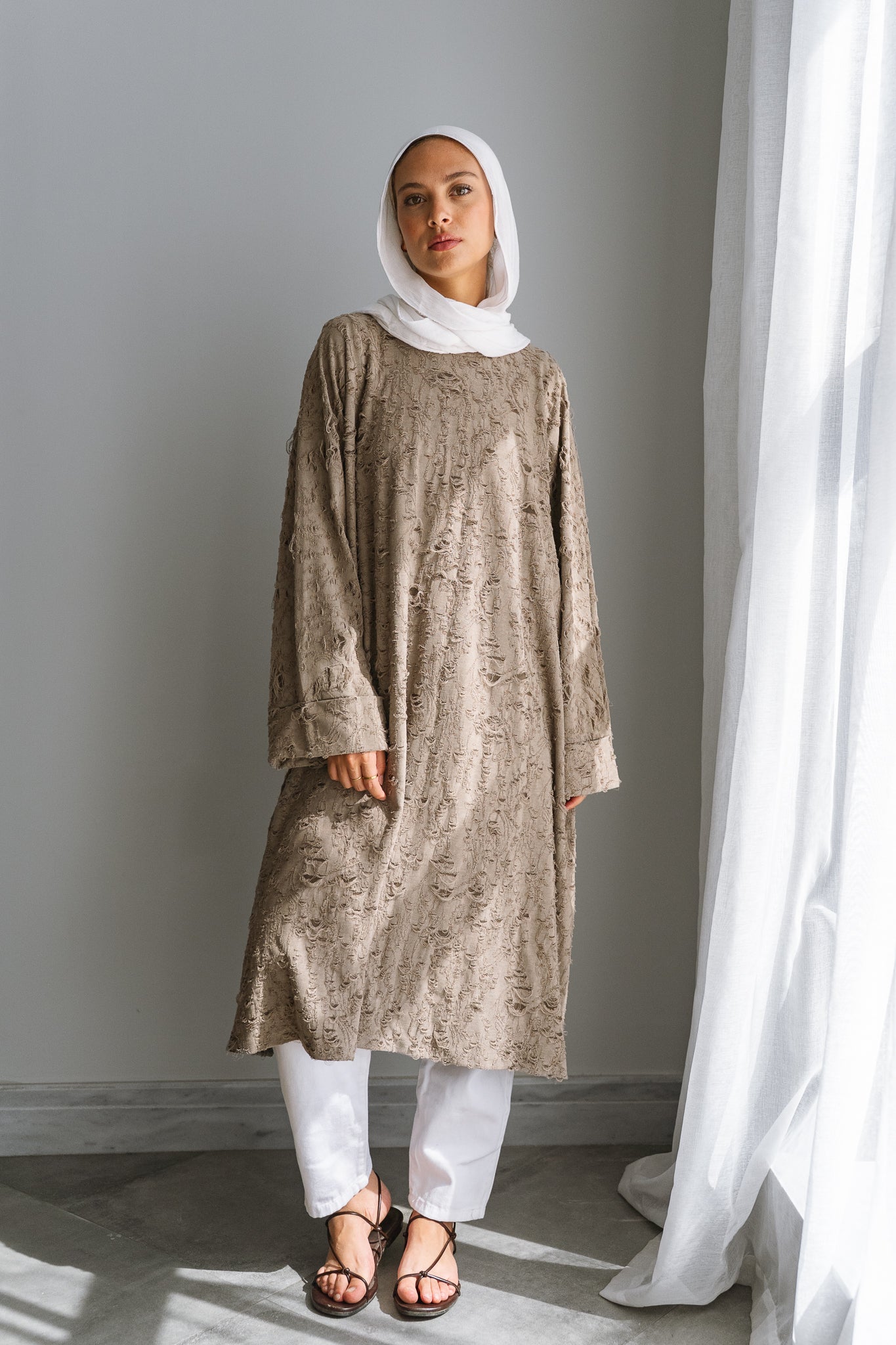 Textured Flow Top-Cafe