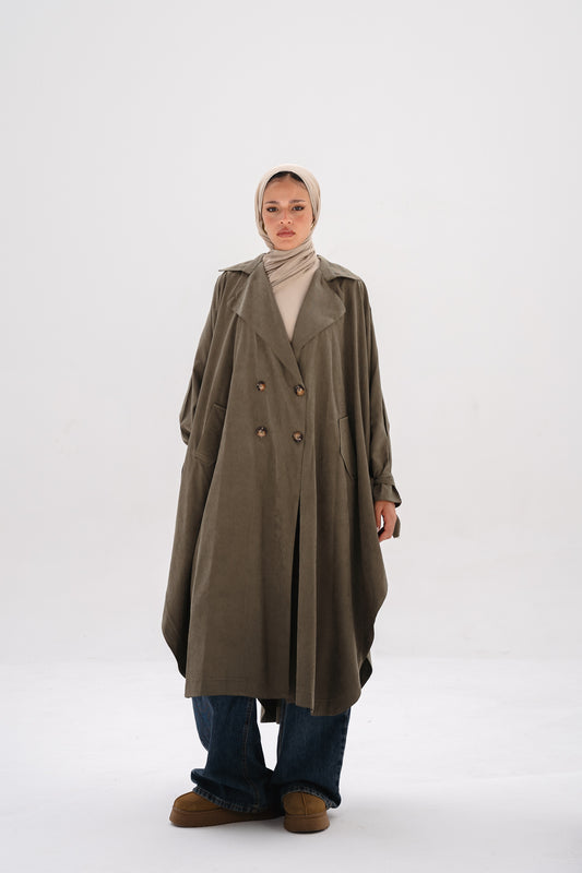 Sway coat in olive