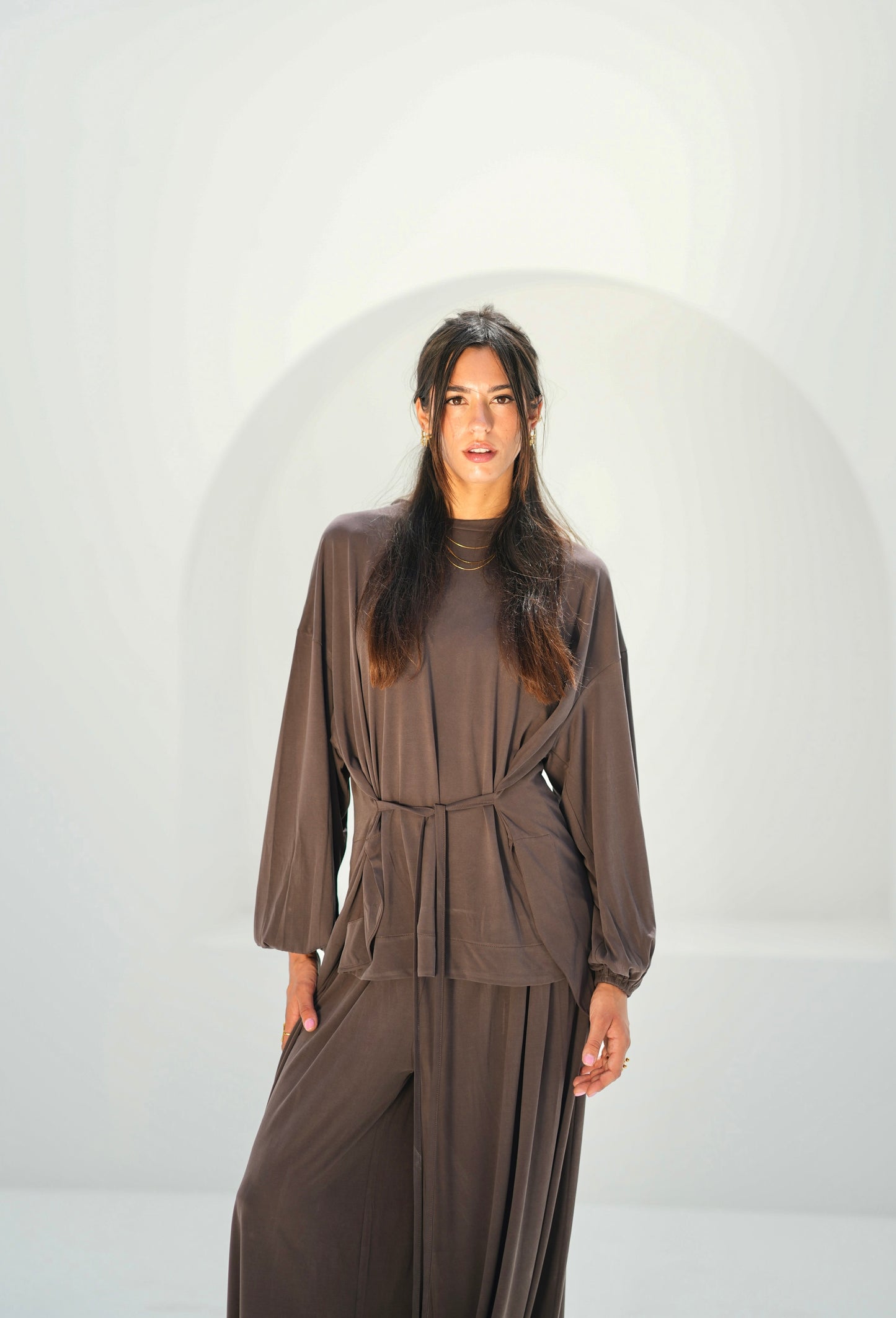 Drape Set-Brown