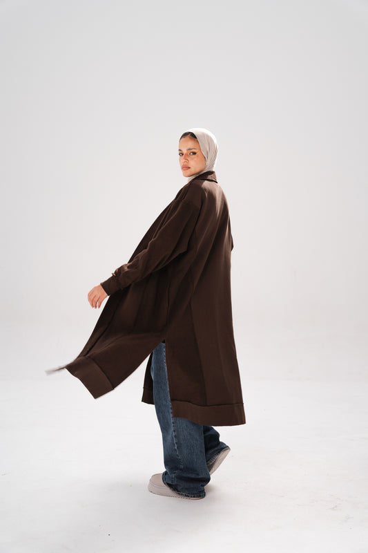 The oversized Cardigan - Brown