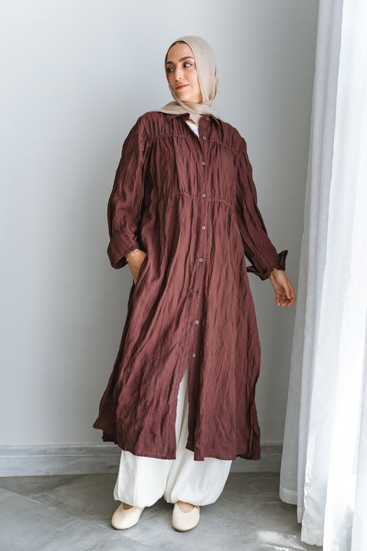 Crushed shirt-Maroon