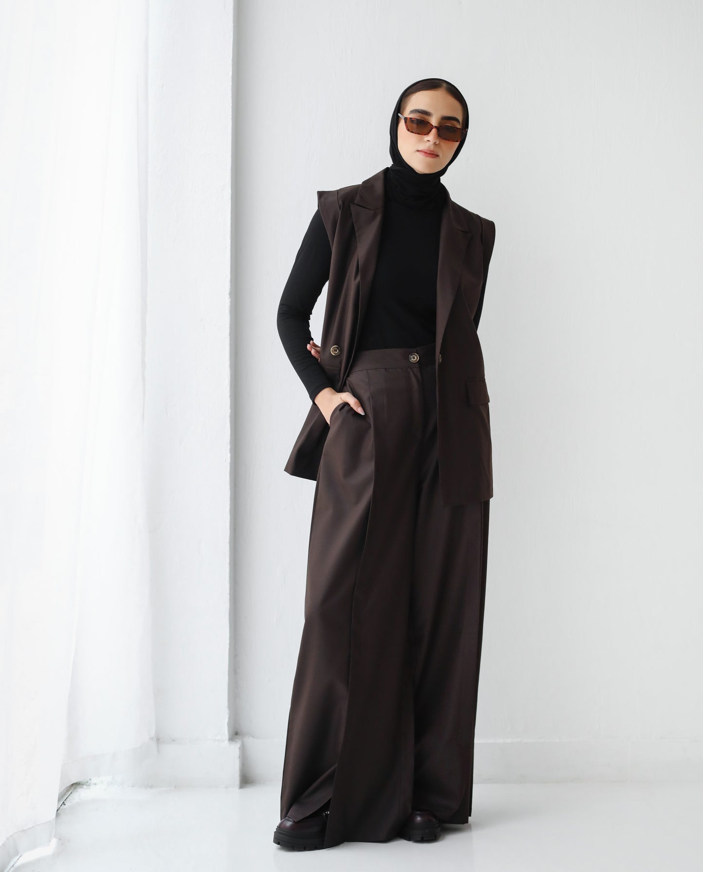 Vest Set - Brown