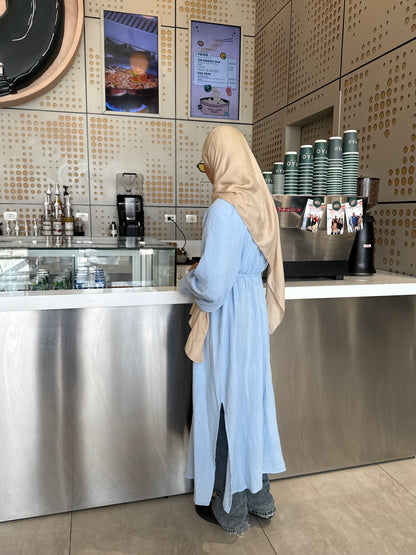 Muslin shirt ( baby blue)